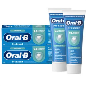 Oral-B Zahnpasta Pro-Expert Extra Frisch, antibakteriell, Frische Minze, je 75ml, 2 Stück