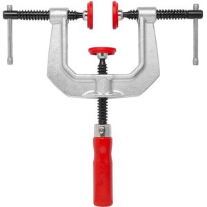 Bessey C-Zwinge KT8-3, Dreispindelig, 80mm Spannweite, geschmiedet, Ausladung 80mm
