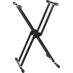 Showgear Keyboard Stand Doppelrahmen, abnehmbarer Fuß