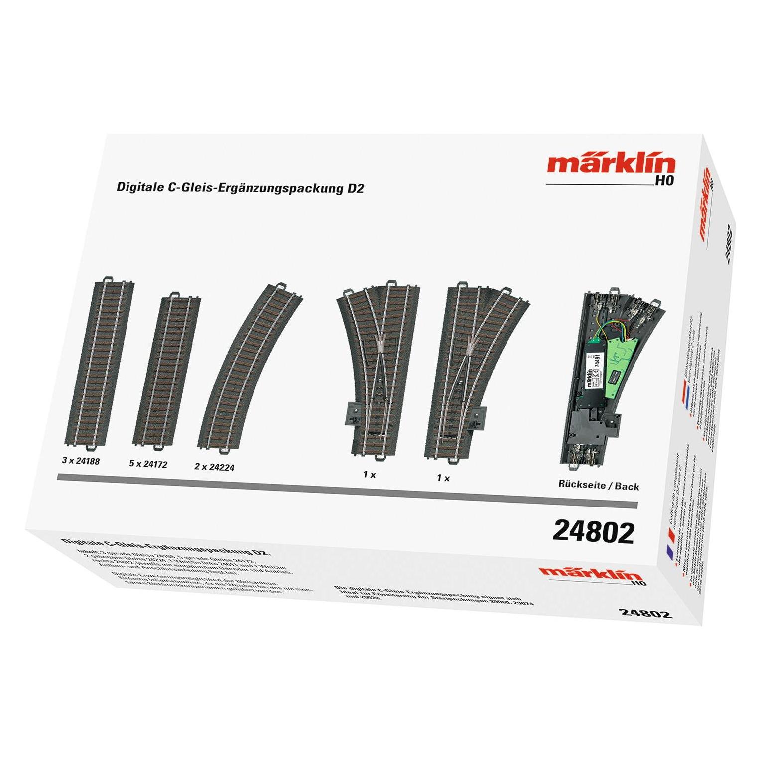 Märklin Digitale C-Gleis-Ergänzungspackung D2 (Spur H0) (24802)