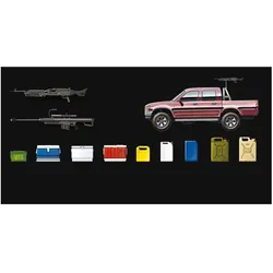 Meng-Model Pick Up w/Equipment