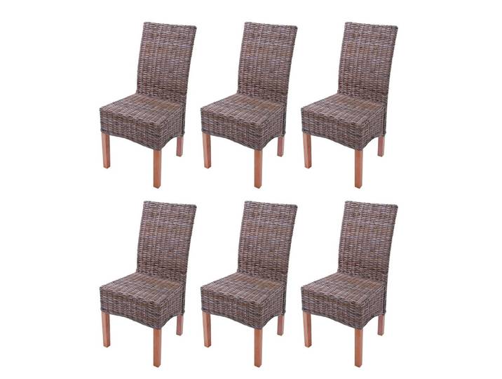 ESSZIMMERSTUHL Braun 6er-Set