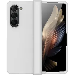 König Design Hülle Handy Schutz für Samsung Galaxy Z Fold5 Case Cover Tasche Bumper Etuis Neu (Samsung Galaxy Z Fold5), Smartphone Hülle, Orange