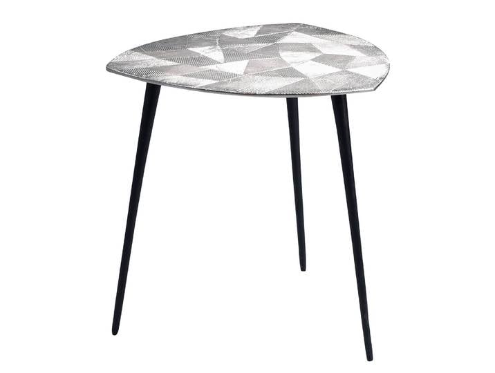 Beistelltisch Duvall 50 x 50 x 50cm Silber/Silber