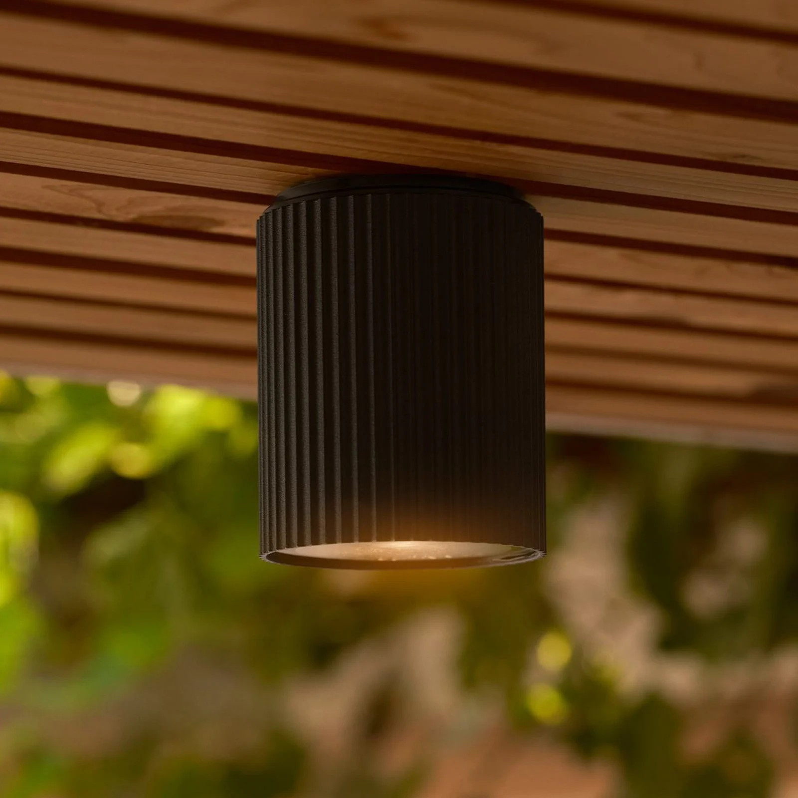 Nordlux Kyklop Plafondlamp Zwart voor Tuin en Terras