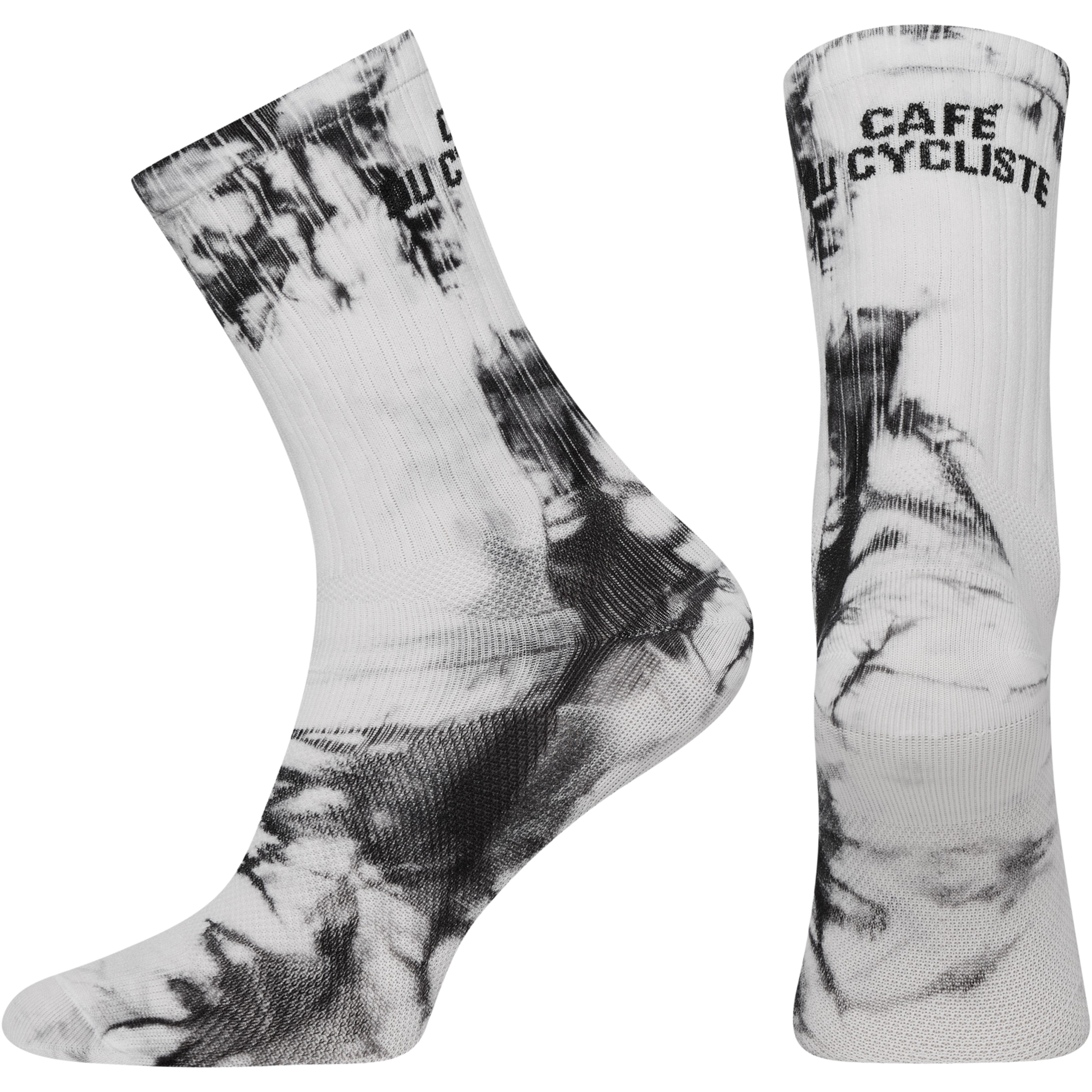 Café Du Cycliste Tie Dye Fahrradsocken grau Größe 43 Rennrad | Gravel Elastisch