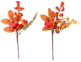 IH Casa Decor Pumpkin and Berries Pick Assorted- Set of 6