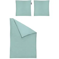 Irisette Bettwäsche Carla 135 x 200 cm Satin Grün Jade