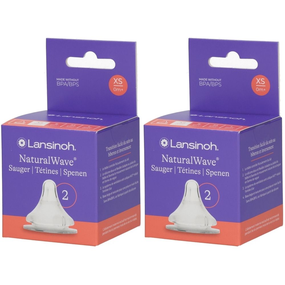 Lansinoh NaturalWave Sauger XS 2x 2x2 St