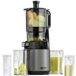 Balter Home Balter Entsafter Slow Juicer, Große 135MM Öffnung, 300 Watt, Entsafter für Gemüse und Obst, Früchte, Saftpresse, BPA Frei, leise