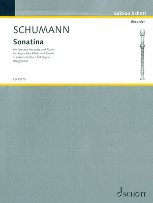 Schott Schumann Sonatina Blockflöte