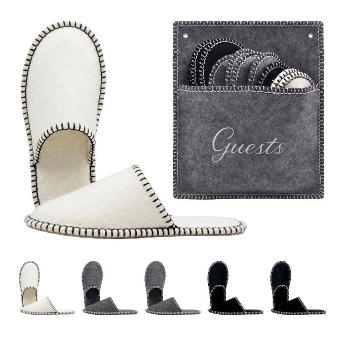 Relaxdays gastenpantoffels 6 paar