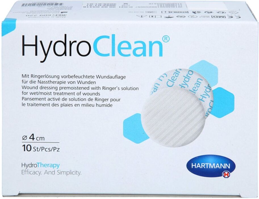 Hydroclean Kompressen 4 cm rund steril 10stk