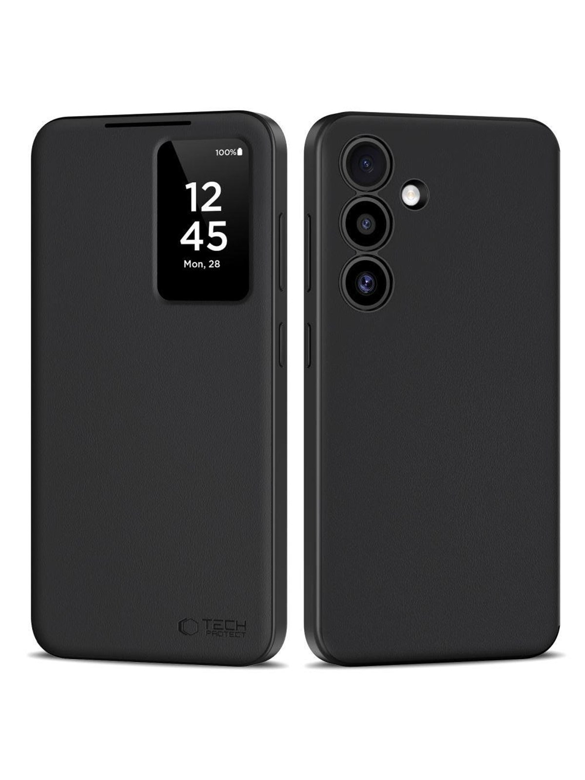 Tech-Protect Smart Wallet Case for Samsung Galaxy S25 - matt black