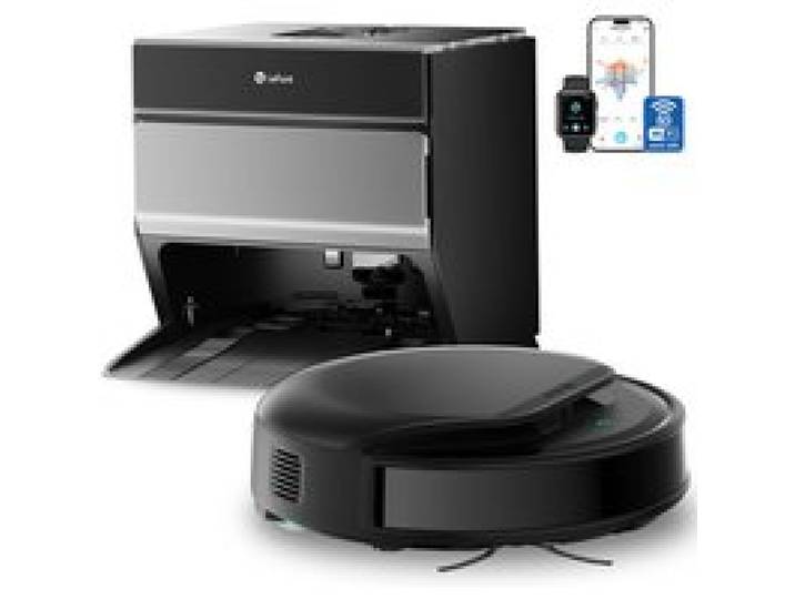 Lefant M5 Aspirateur Robot Laveur - 18000 Pa - Nettoyage Automatique Instantané Station auto‑vidage - Anti-Enroulement - Alexa/WIFI