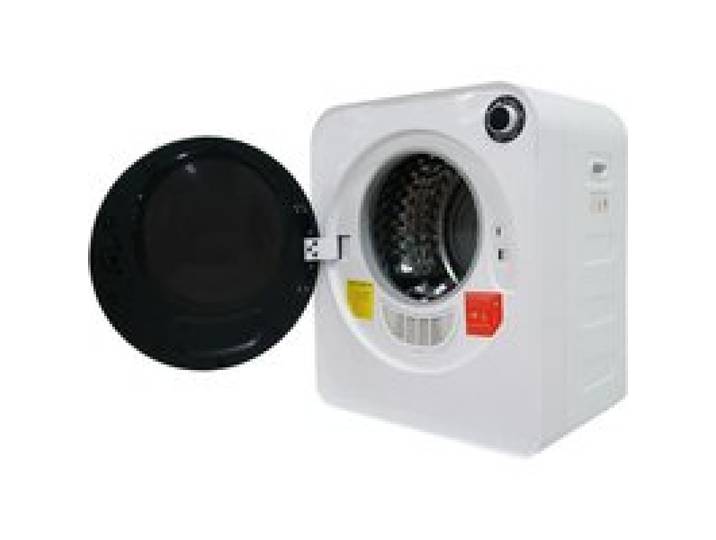 Sèche-Linge à Évacuation Compact 3 kg – Chauffage en céramique PTC - Tambour en acier inoxydable - 4 programmes - 830W - Blanc