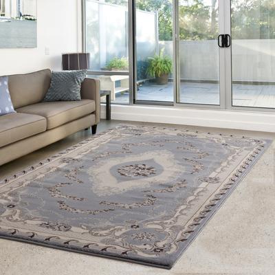 MDA Rugs Tabriz Collection Grey/Beige Area Rug