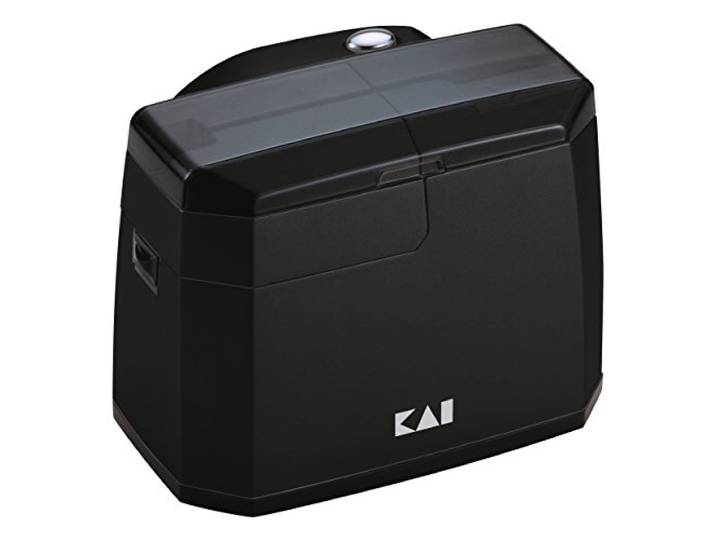 KAI Elektrischer Messerschärfer 15° Winkel AP-118 mit keramischer Schleifeinheit mit rutschfesten Standfüße, Abmessungen 13,8 x 11,1 x 10,5 cm OHNE Poliereinheit, extreme Schärfe Messerschärfer