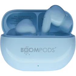 Boompods TWS Kopfhörer Bluetooth 5.3 Extra Bass EchoBuds (5 h, Kabellos), Kopfhörer, Blau