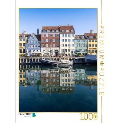 CALVENDO Puzzle Nyhavn, links das älteste Haus von 1681 | 1000 Teile Lege-Größe 64x48cm Foto-Puzzle für glückliche Stunden