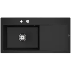 Villeroy und Boch Subway Style 60 Einbauspüle 336202J0 Becken links, Ablaufgarnitur mit Excenterbetätigung, 1000 x 510 mm, Chromit