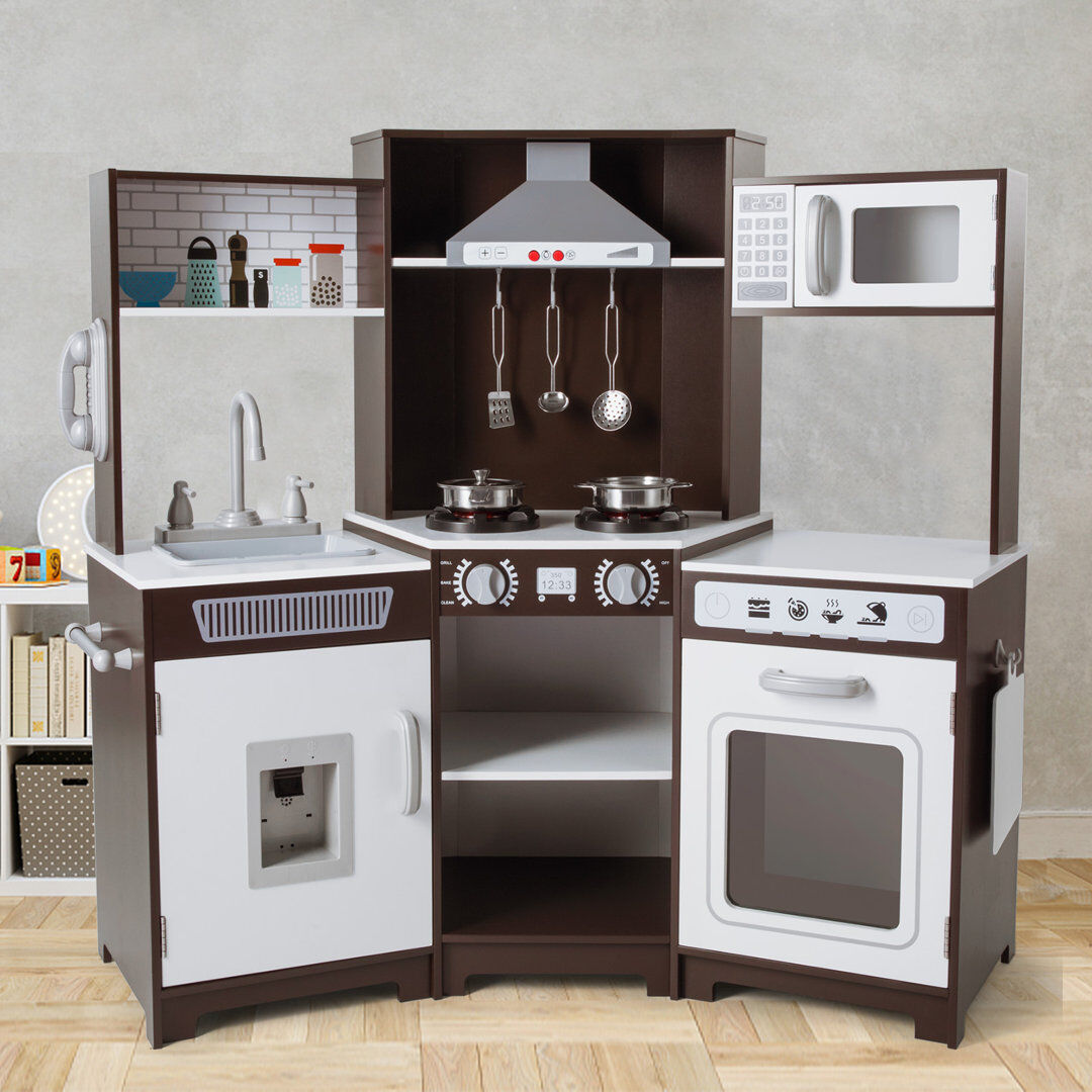 Artist Hand JOYLDIAS Kitchen Set Brown 91.4cm H X 110cm W X 42.7cm D
