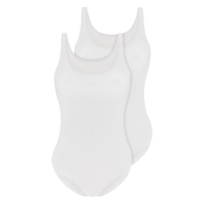 Body SASSA "2er Pack Body CASUAL COMFORT", Damen, Gr. 40, N-Gr, weiß, Bodys Body