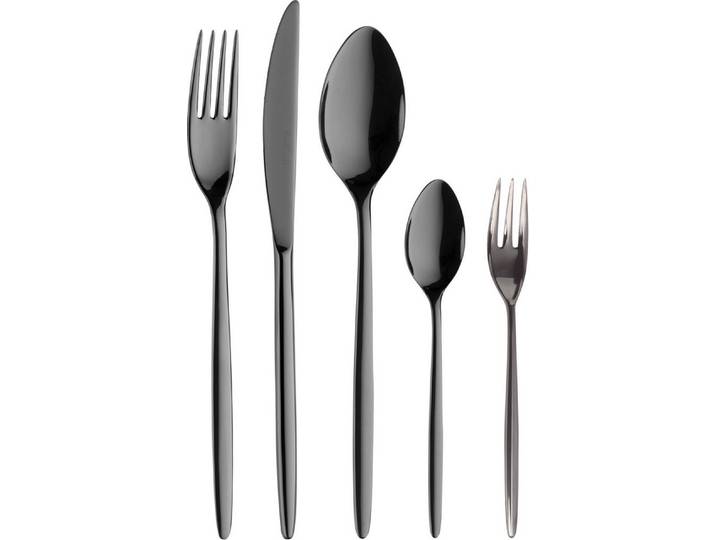 PINTINOX Besteck-Set Olivia Treasure (30-tlg), 6 Personen, Edelstahl 18/10, Optik Glänzend PVD Beschichtung
