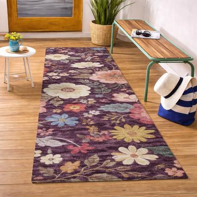 Addison Rugs Machine Washable Indoor/ Outdoor Floral Cheri Chantille Rug