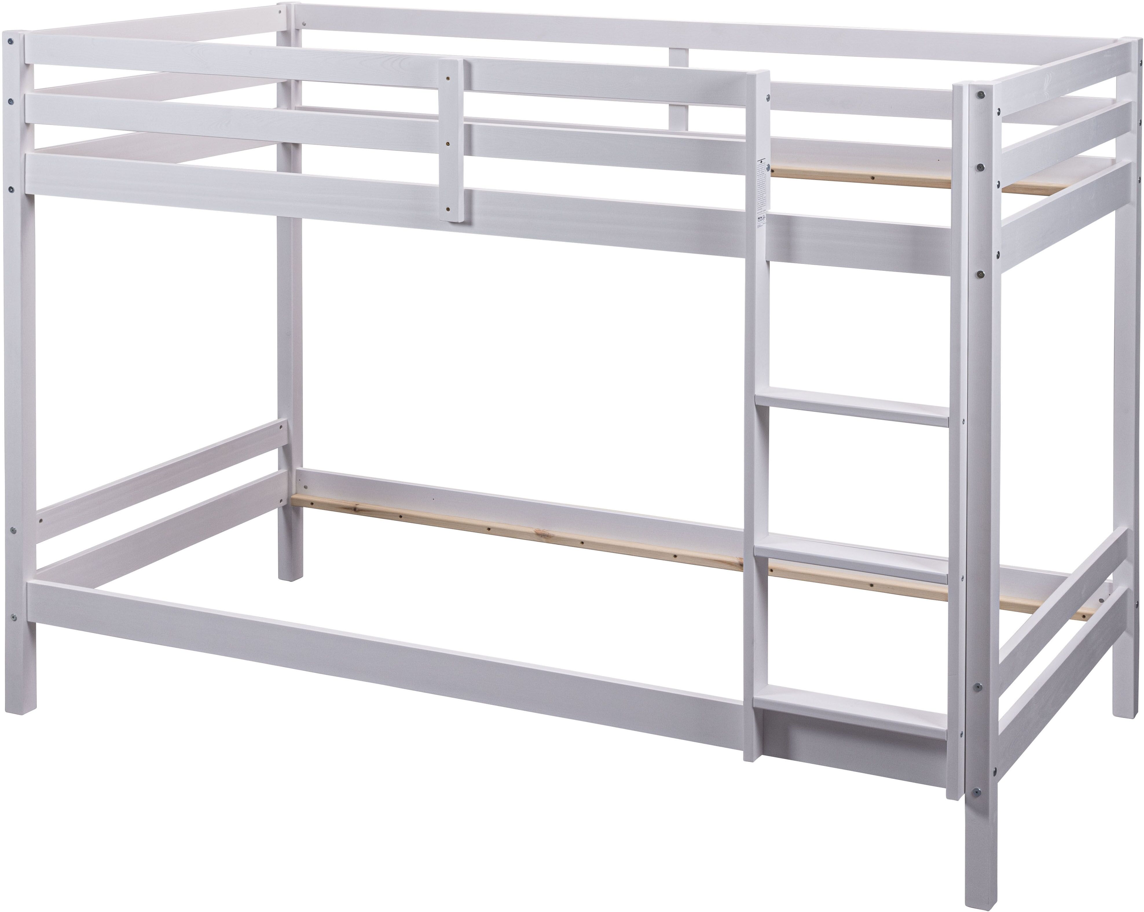 Etagenbett INTER LINK, weiß (weiß, weiß, weiß), B:96cm H:150cm L:207cm, Etagenbetten, Etagenbett