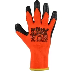 Winter Arbeitshandschuh Montagehandschuhe neonorange Größe 9