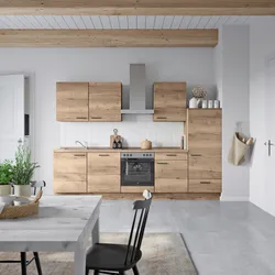 Küchenleerblock Structura Low o. Geräte Eiche dunkel