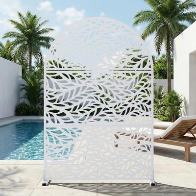 Dovelina Metal Privacy Screen Outdoor Privacy Screen Outdoor Privacy Panel