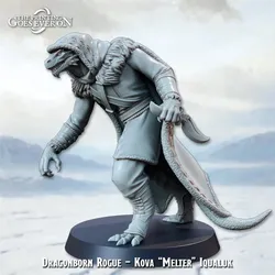 Dragonborn Rogue - Kova Iqualuk aus Frostbound Fate von The Printing Goes Ever On