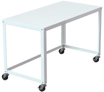 "North Star 48""W Mobile Metal Desk for Home Office"