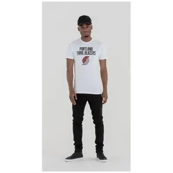 New Era, Herren, Sportshirt, T-Shirt Portland Trail Blazers NBA (S), Weiss