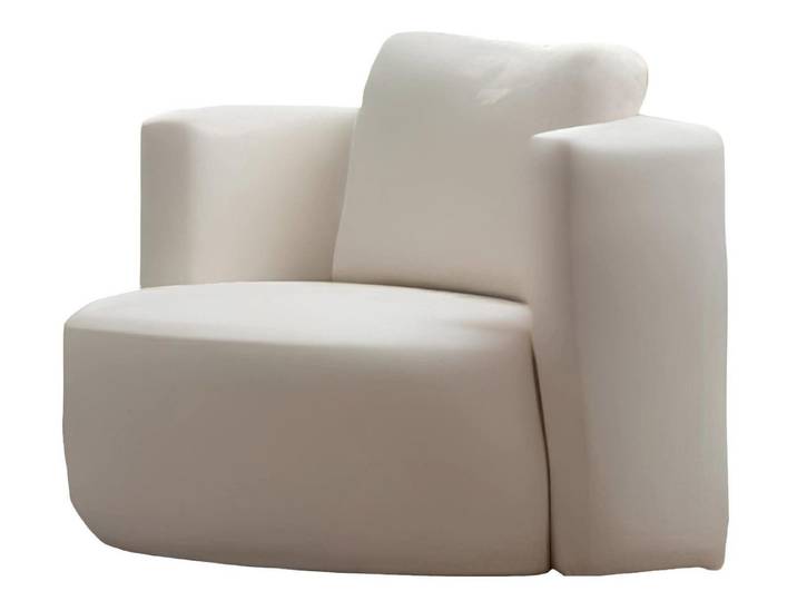 JVmoebel Sessel Moderner weißer Sessel aus Textil für stilvolles Wohnen (Sessel), Made in Europa