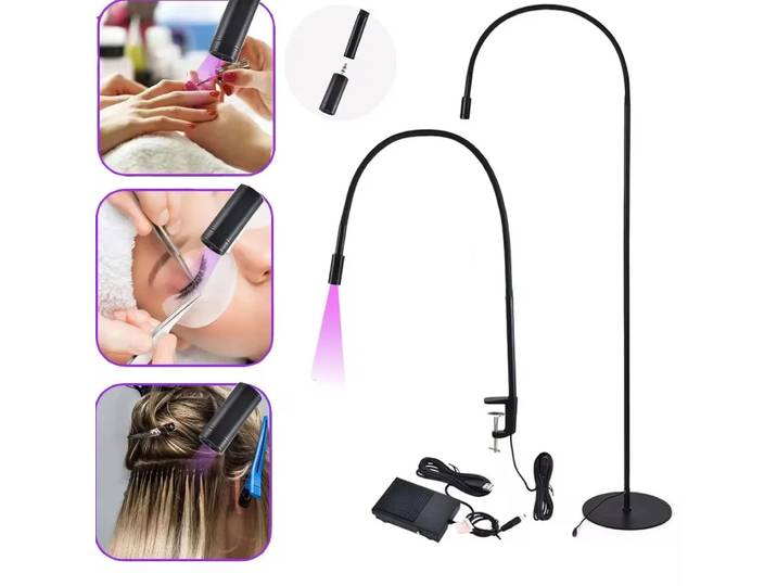 FL008 USB UV lampe de polymérisation colloïdale interrupteur au pied manucure sèche-ongles lampe de polymérisation cils et sourcils greffage colle lampe de polymérisation