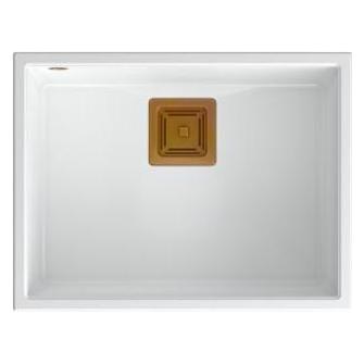Q Company DAVID 50 GraniteQ sniego baltumo kriauklė (42 cm) (39221000)