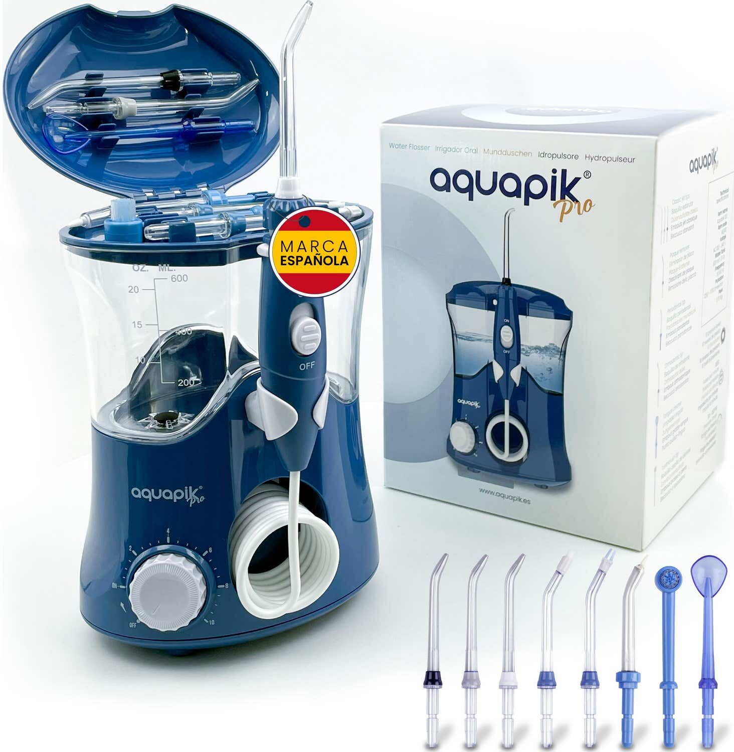 AquaPik Pro Irrigador Dental Profesional Azul