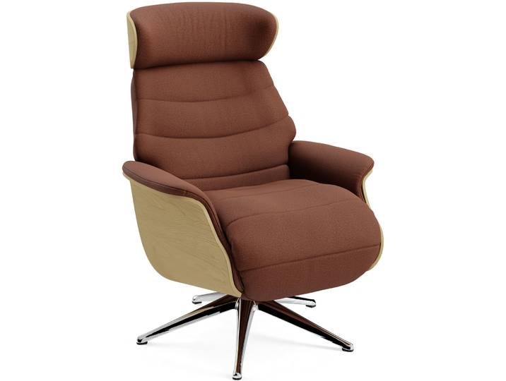 Komfortabler Relaxsessel Cam Stoff Matino - 13 Natural neigbar B 83 cm T 88 cm H 113 cm - Farbe: Matino - 1030 Natural - Möbel Konfigurator: