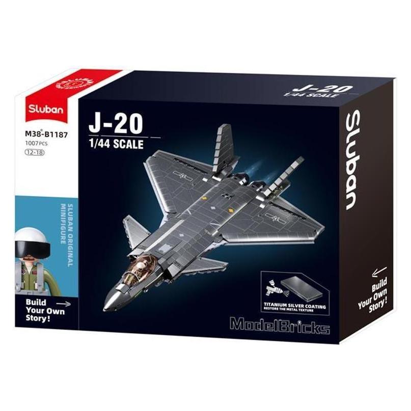 Sluban SL96057 - Tarnkappenflugzeug J20SS (SL96057)