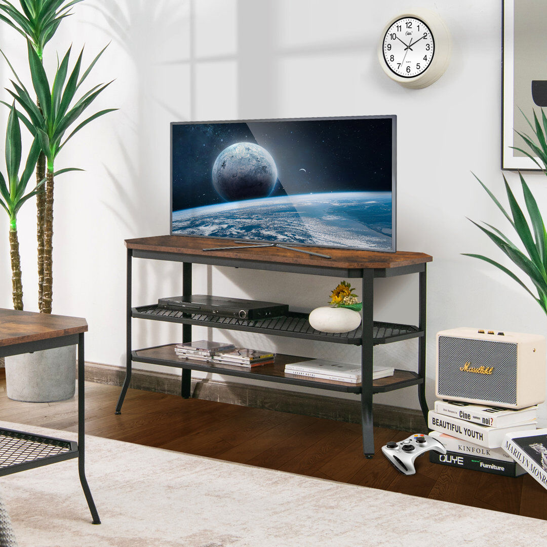 Borough Wharf Amika TV Stand Black;Brown 46