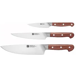Zwilling Messerset PRO WOOD Kotibe, Küchenmesser, Braun