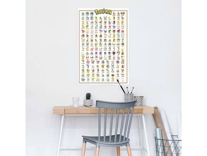 Poster Pokémon Kanto 51 Papier Jaune 61 x 92 x 0cm