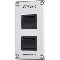 Votronic Schalter-Panel 2×16A S – 2-fach Schaltpanel 16A 12/24V