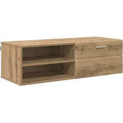 vidaXL TV-Schränk Eiche handwerklich 100.5 x 39 x 30 cm Holzwerkstoff