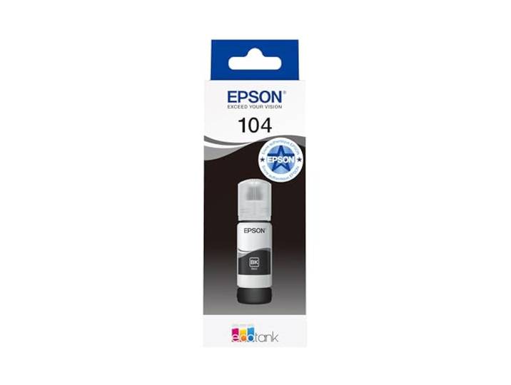 Epson EcoTank 104 Bouteille d’Encre Authentique Noir Haute Capacité – Jusqu’à 4\,500 Pages Qualité De Marque Pour Des Résultats Optimaux