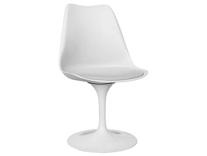 Chaise de salle à manger - chaise pivotante blanche - Agathe Blanc