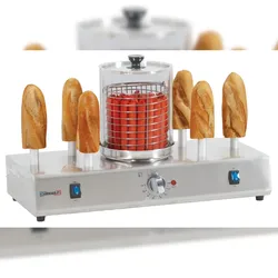 Hot-Dog-Maschine mit 6 Heizspitzen CMH6 Casselin